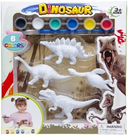 

Dinozaury Zestaw do Malowania Figurki 4szt Farby A