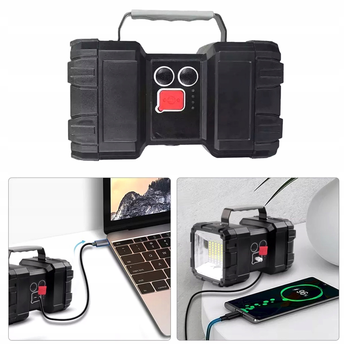 

Wielofunkcyjna Latarka Akumulatorowa Led Szperacz