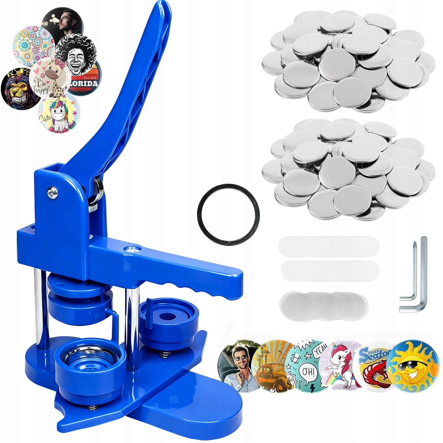 Maszyna Do Przypinek 58MM Z 100 Pinów Prasa Zestaw Kreatywne Diy Dla Dzieci