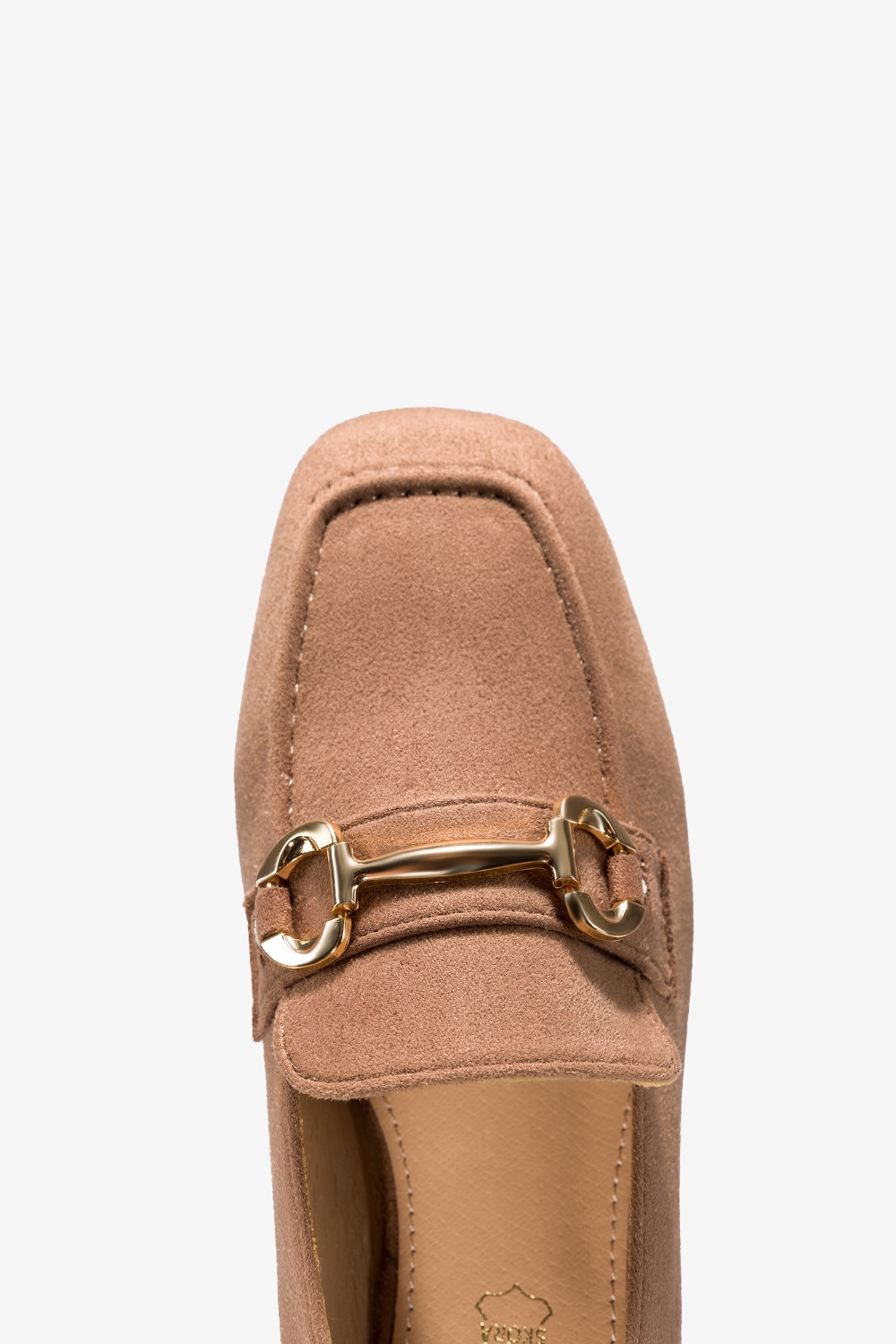 BEŻOWE MOKASYNY PÓŁBUTY NA OBCASIE KLOCKU OZDOBNA SPRZĄCZKA LEKKIE r 39 Płeć kobieta