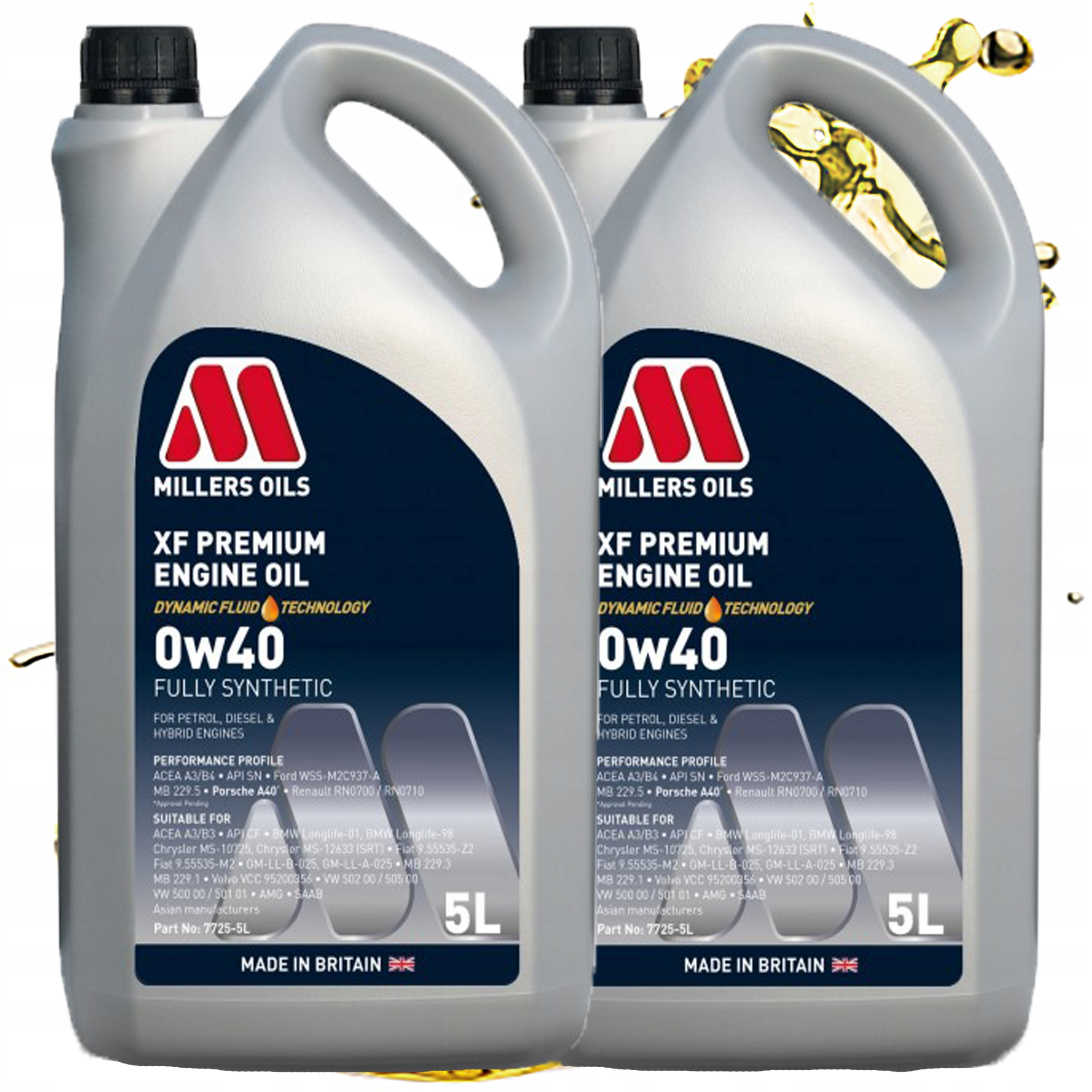 Syntetický Motorový Olej Millers Oils Xf Premium Dft 0v40 10L