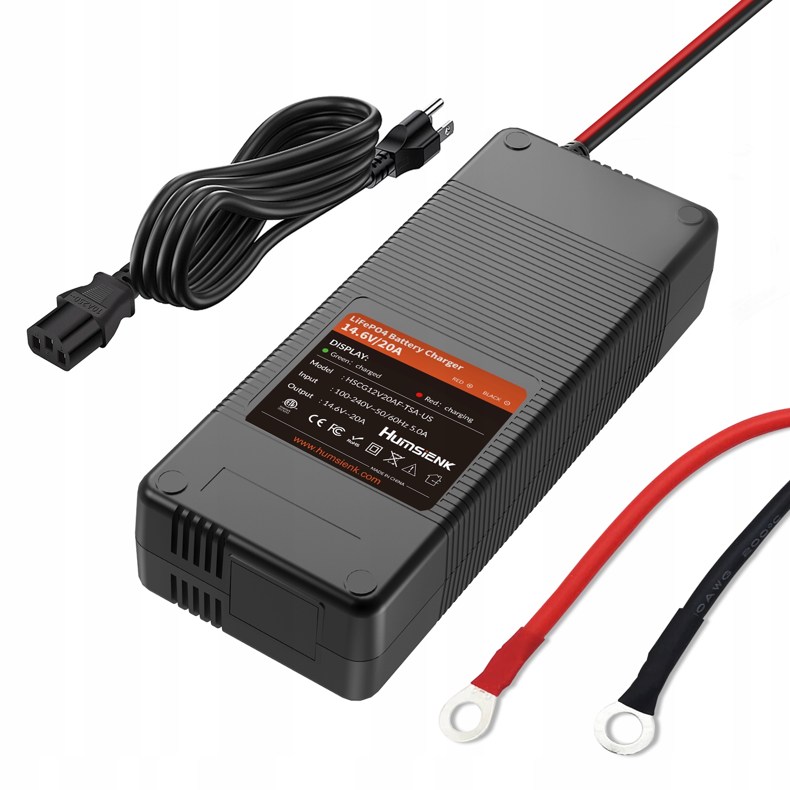 Nabíječka LiFePO4 Pro Akumulátory 14.6V 20A Zabezpečení Led