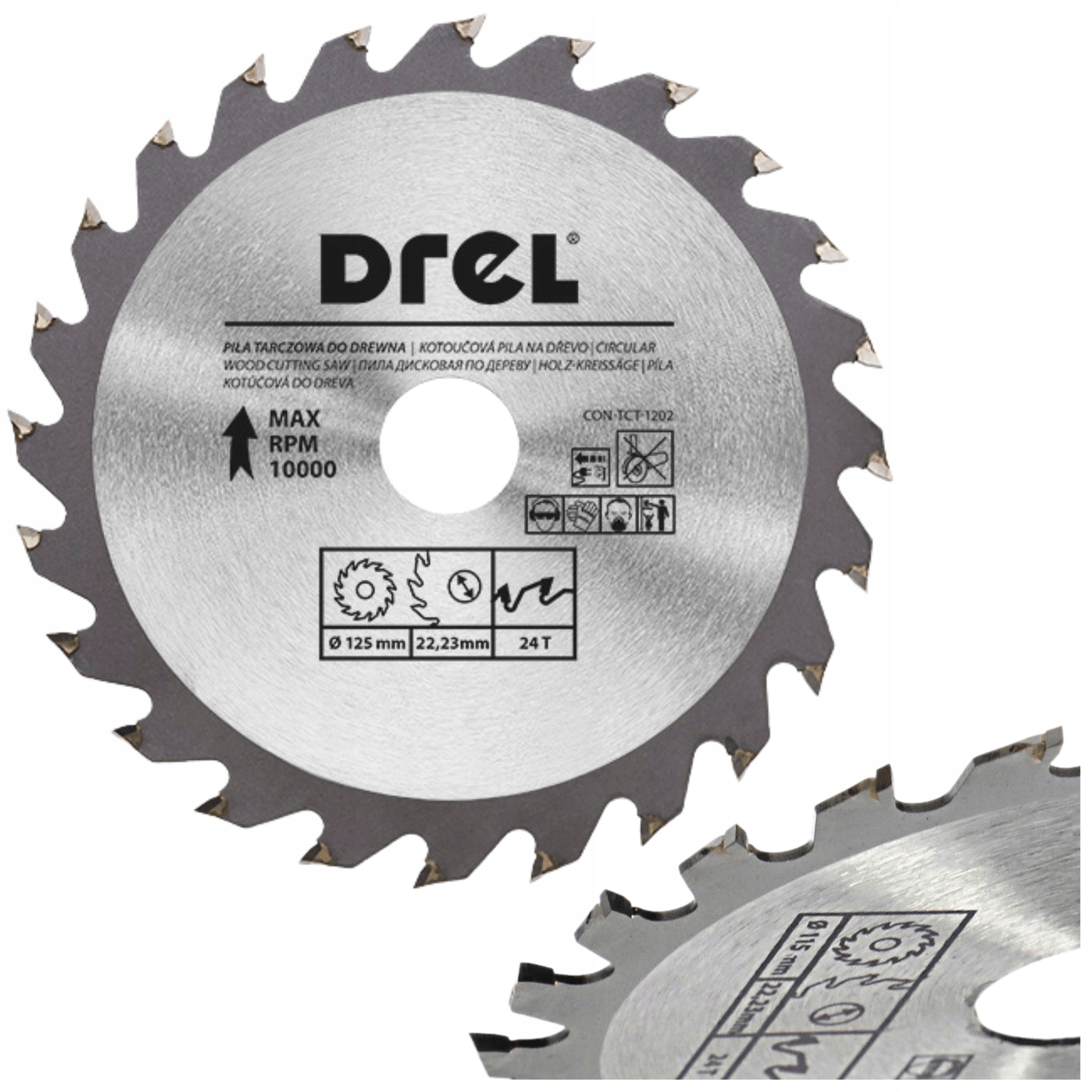 TARCZA DO DREWNA PIŁA WIDIOWA 125x22,23x24T