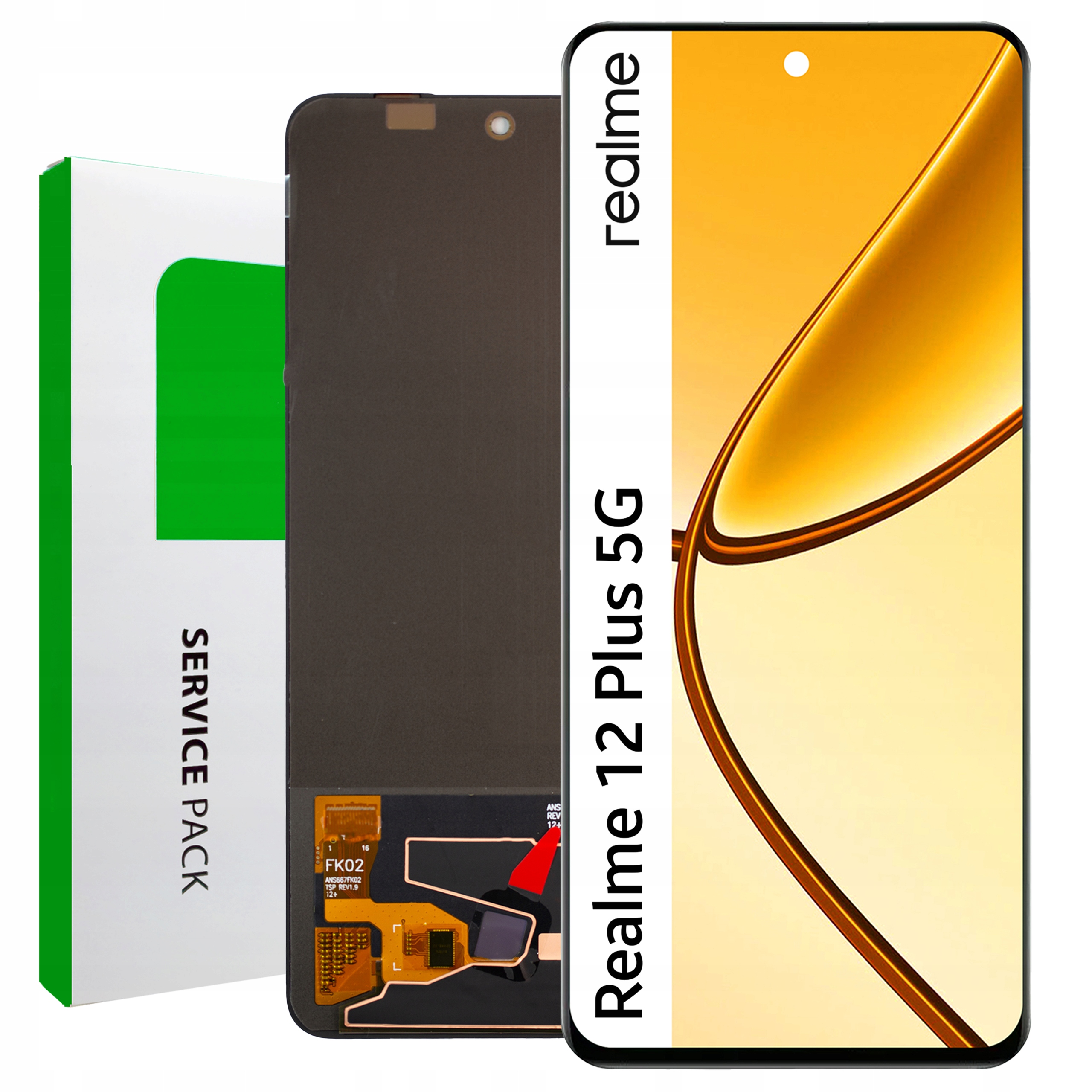 RMX3867 LCD Realme 12 Plus Service Pack Displej Matrix Originál Zila