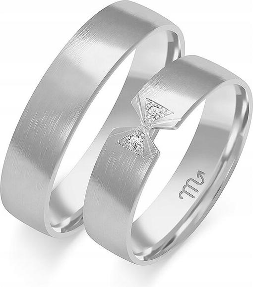 Zlaté snubní prsteny bílé moderní 14K 585 r 35 36 37 módní svatební kolekce