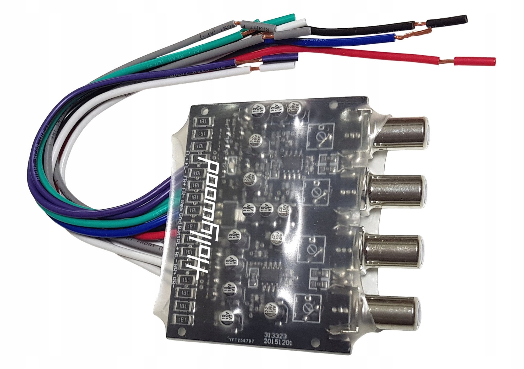 Hollywood HLC-40 Prevodník Signálu Audio Hi-Low High Low 4xRCA Cinch Remote