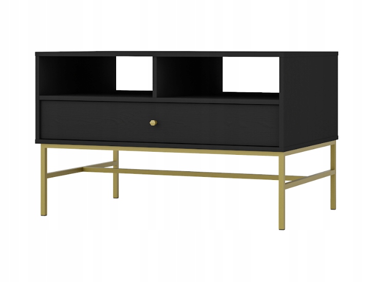 Nowoczesny Stolik Kawowy z 1 Szufladą TORO LOFT Czarny 100 cm LP 3 kolory