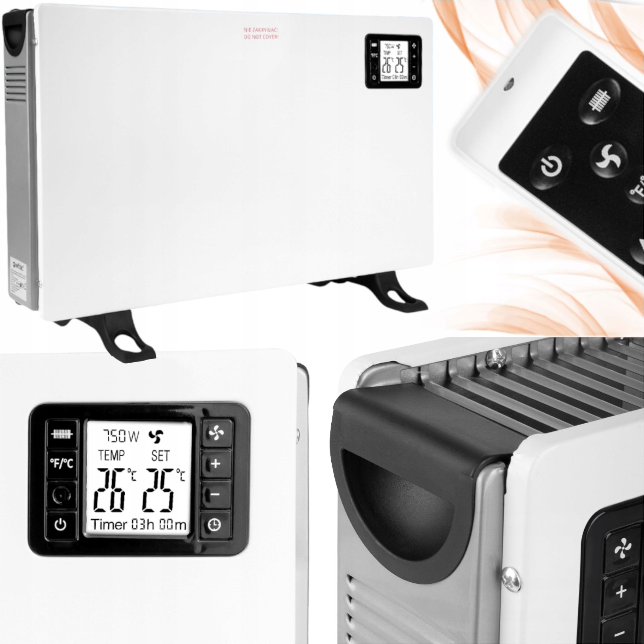 Energeticky Úsporný Elektrický Konvektorový Ohřívač S Obrazovkou Farelka