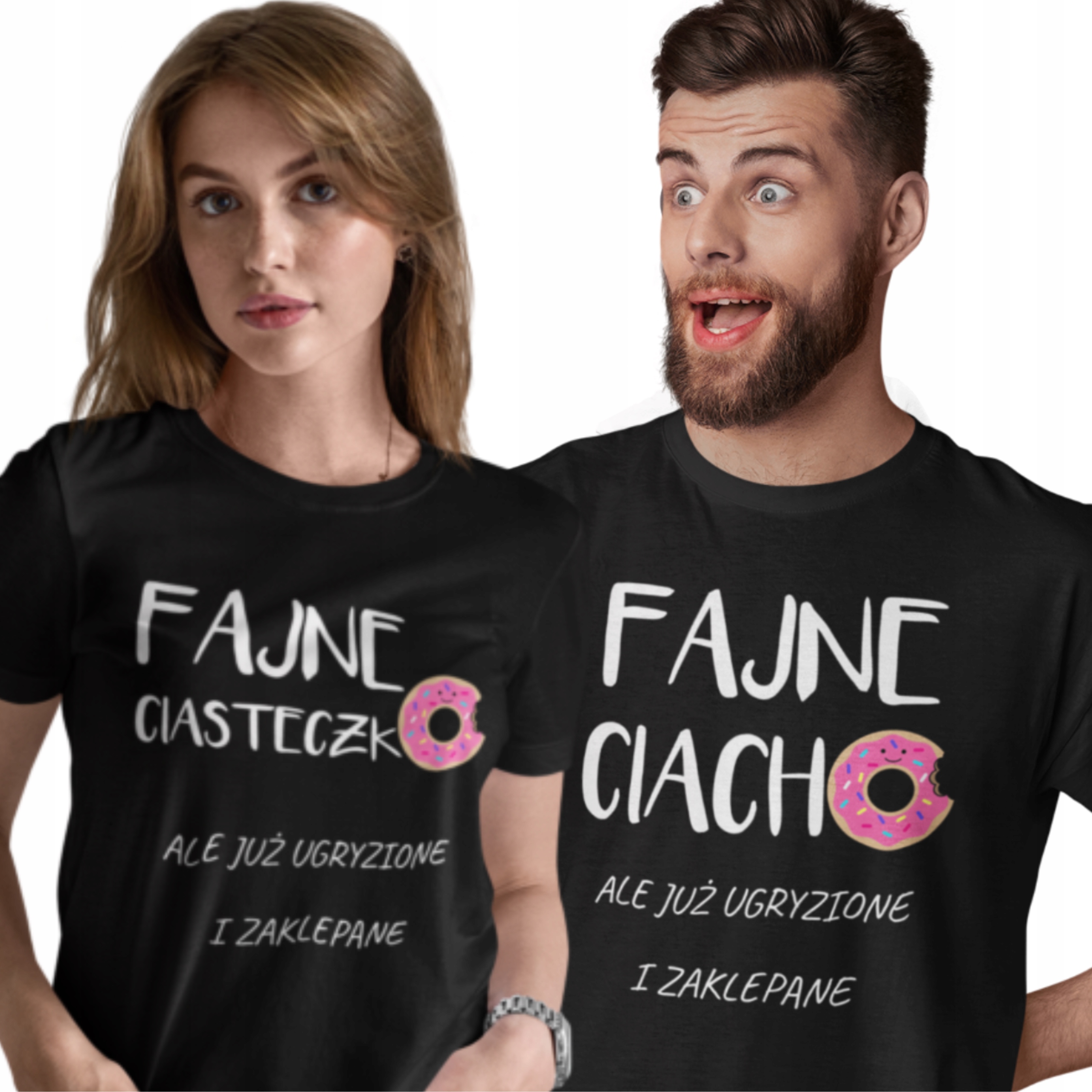 

Koszulki dla pary Fajne Ciacho Prezent Walentynki