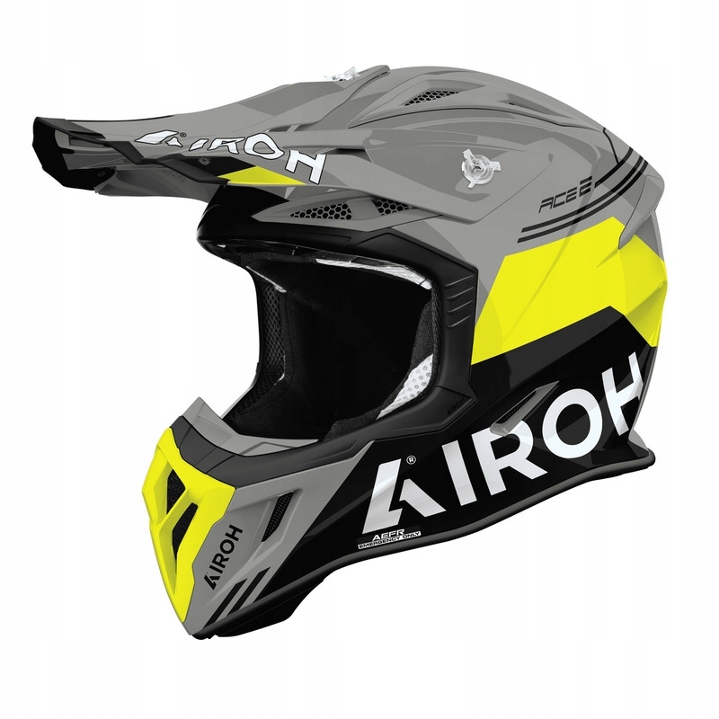 Motocyklová Prilba Airoh Aviator Ace 2 Fury Yellow Gloss (s)