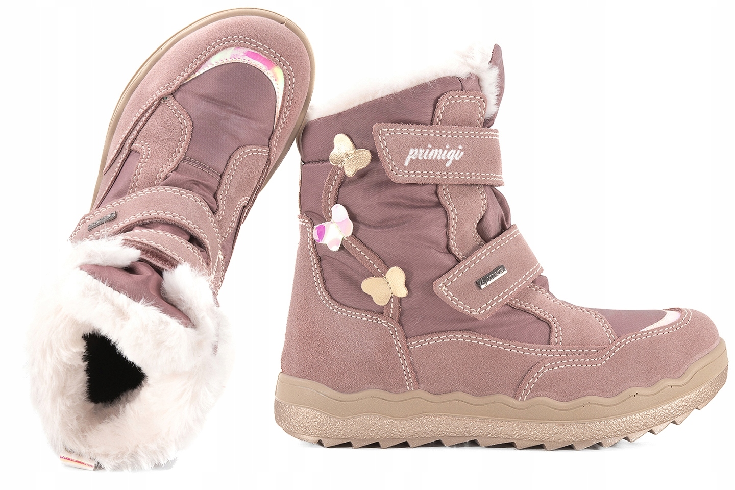 Primigi 6880300 Śniegowce Trzewiki Ocieplane Wodoodporne Gore-tex Wrzos 28