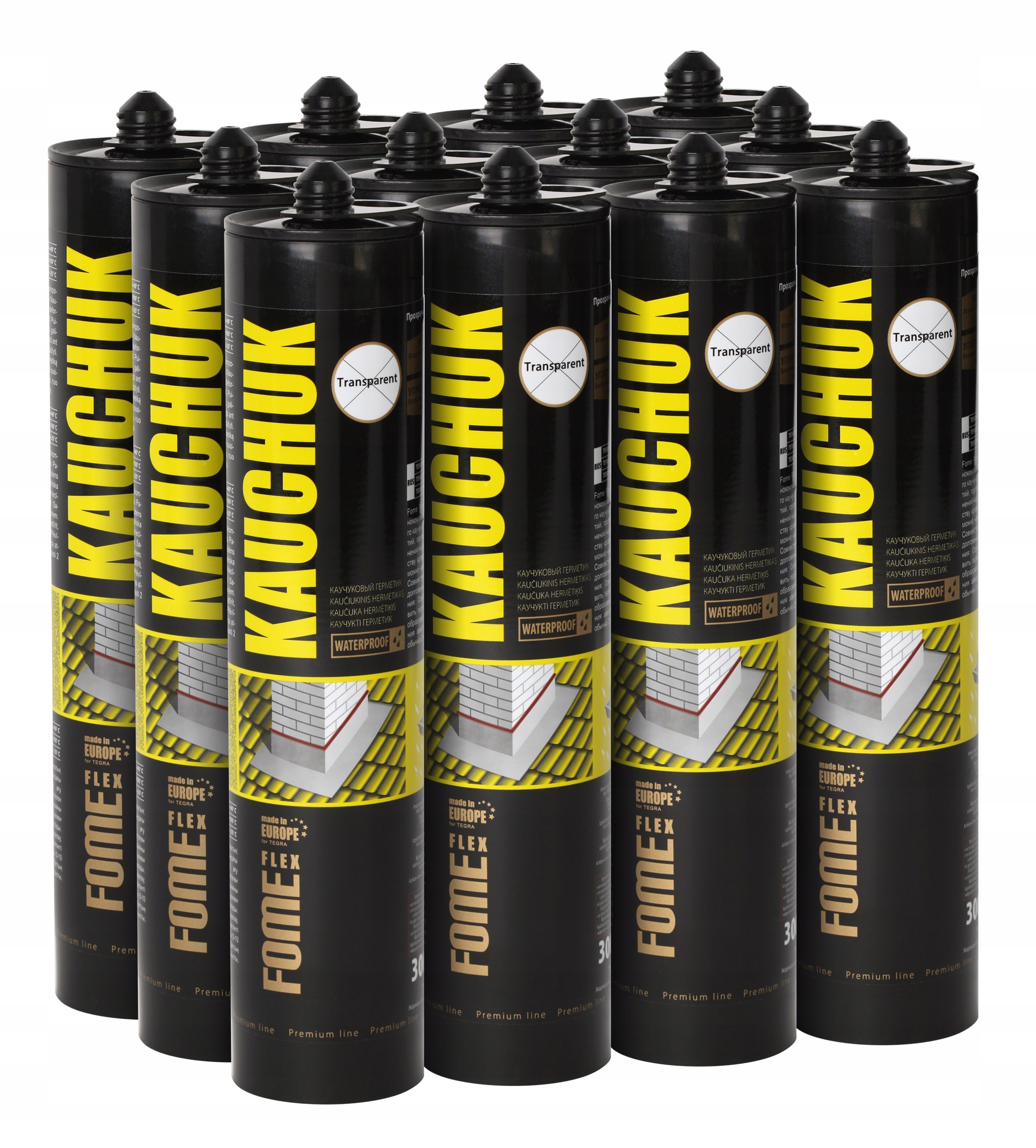 

Uszczelniacz dekarski kauczuk bezbarwny 300ml x 12