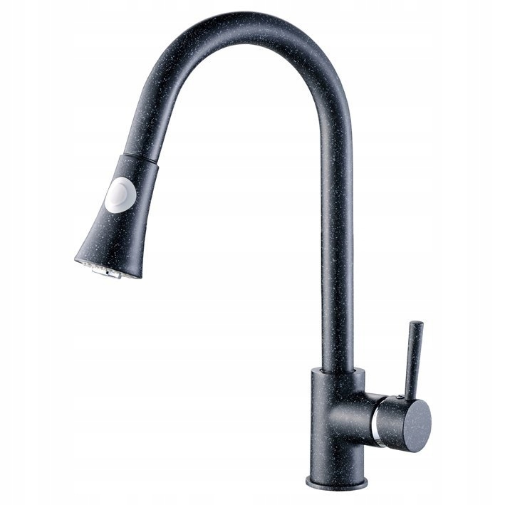 Drezová batéria Granit 6 Bld 769D, čierna, výsuvný výtok