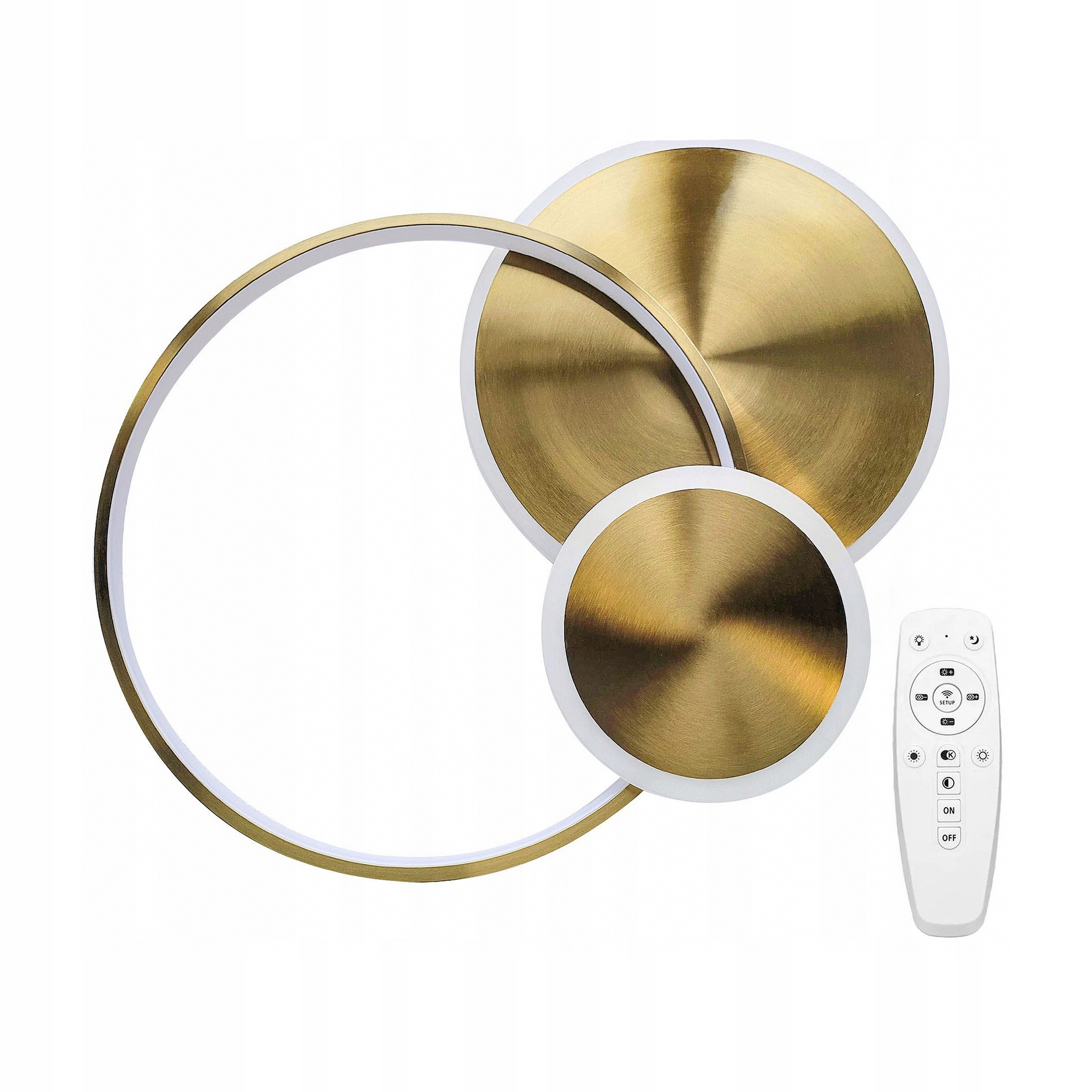 Led stropná lampa 3-bodová 60W kartáčovaná, zlatá, dizajnová