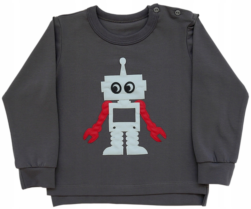 

Bluzka dla Chłopca z Robotem Aipi 104 grafitowa