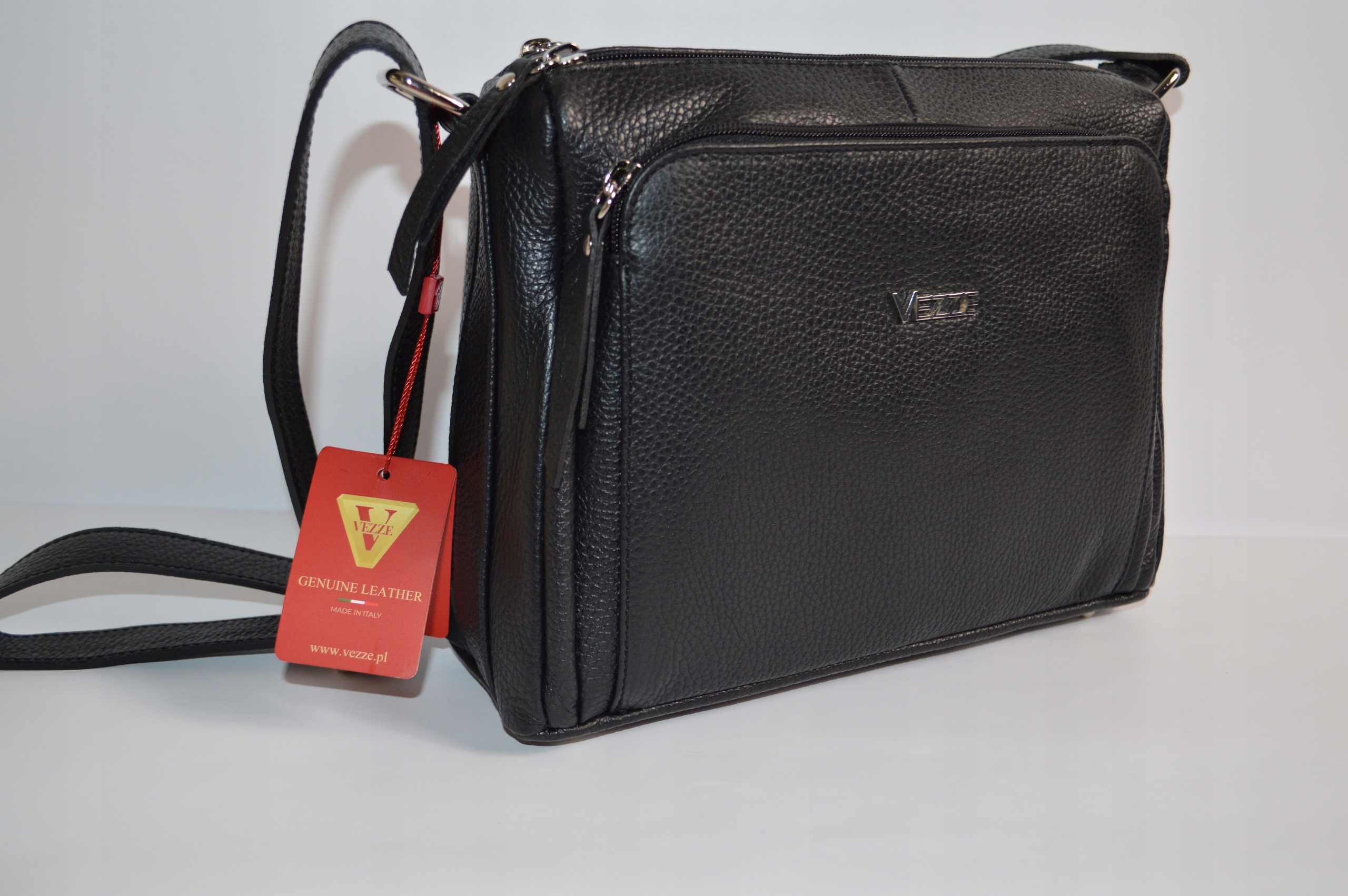 TOREBKA DAMSKA SKÓRA NATURALNA Listonoszka VEZZE Model 11