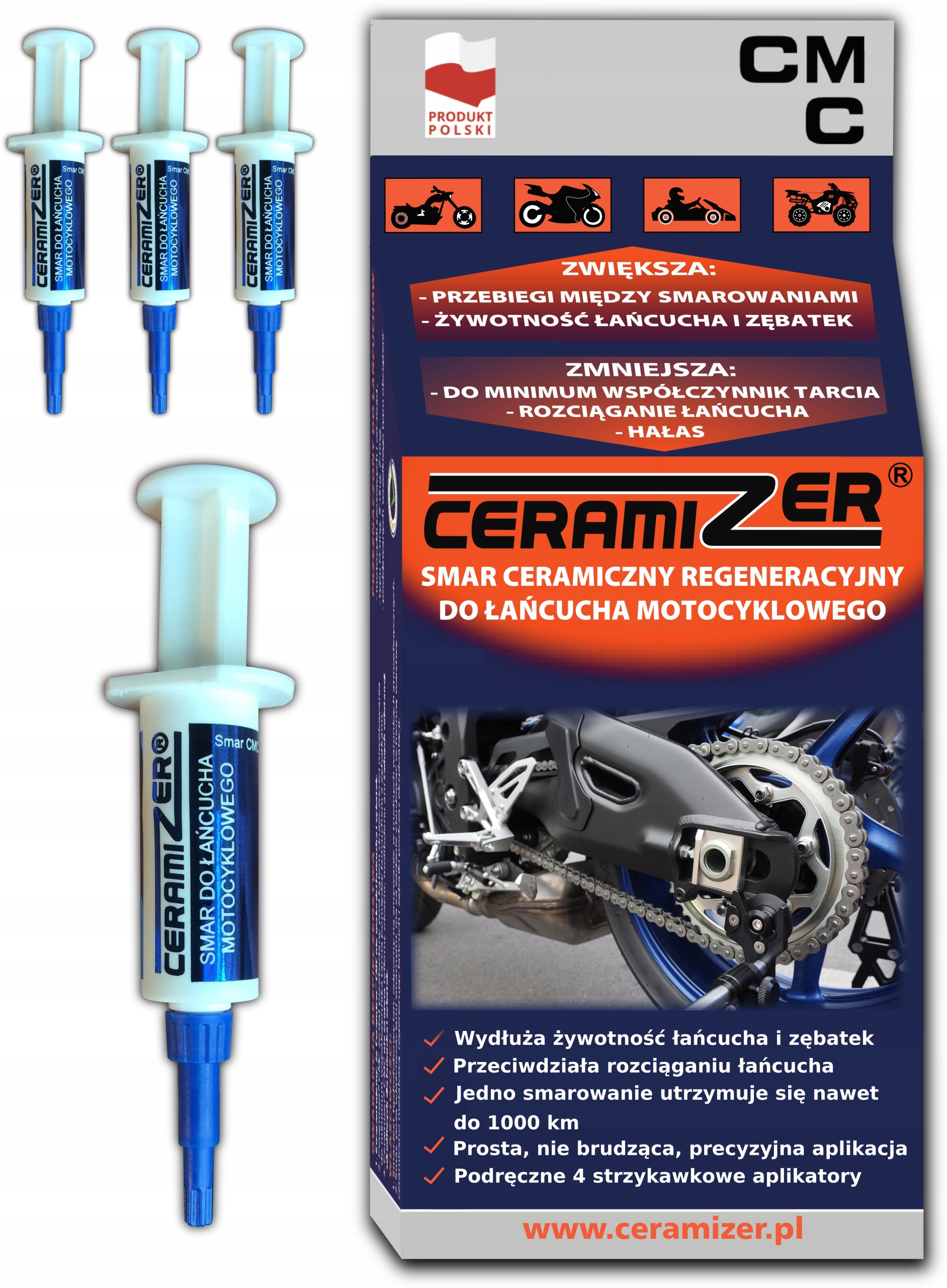 

Ceramizer CMC Smar do łańcucha motocyklowego