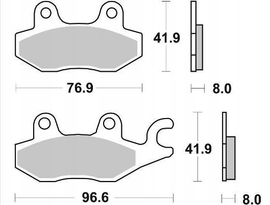 KLOCKI HAM PRZÓD SBS Kawasaki EX 300 ninja R 13-17 Producent SBS