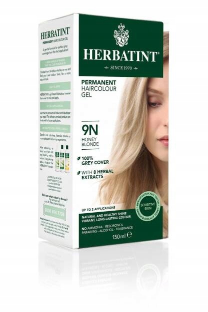 

Herbatint Trwała Farba Do Włosów 9N Miodowy Blond