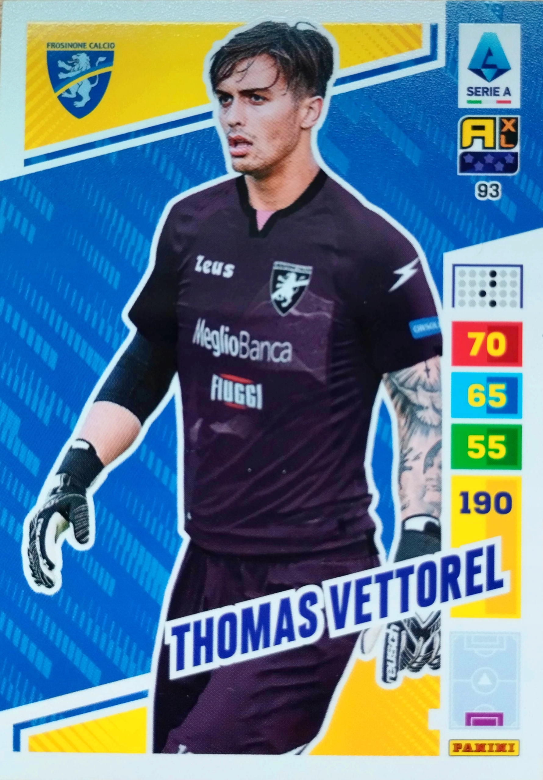 Panini Calciatori Liga Włoska 2023 2024 93 Thomas Vettorel Frosinone