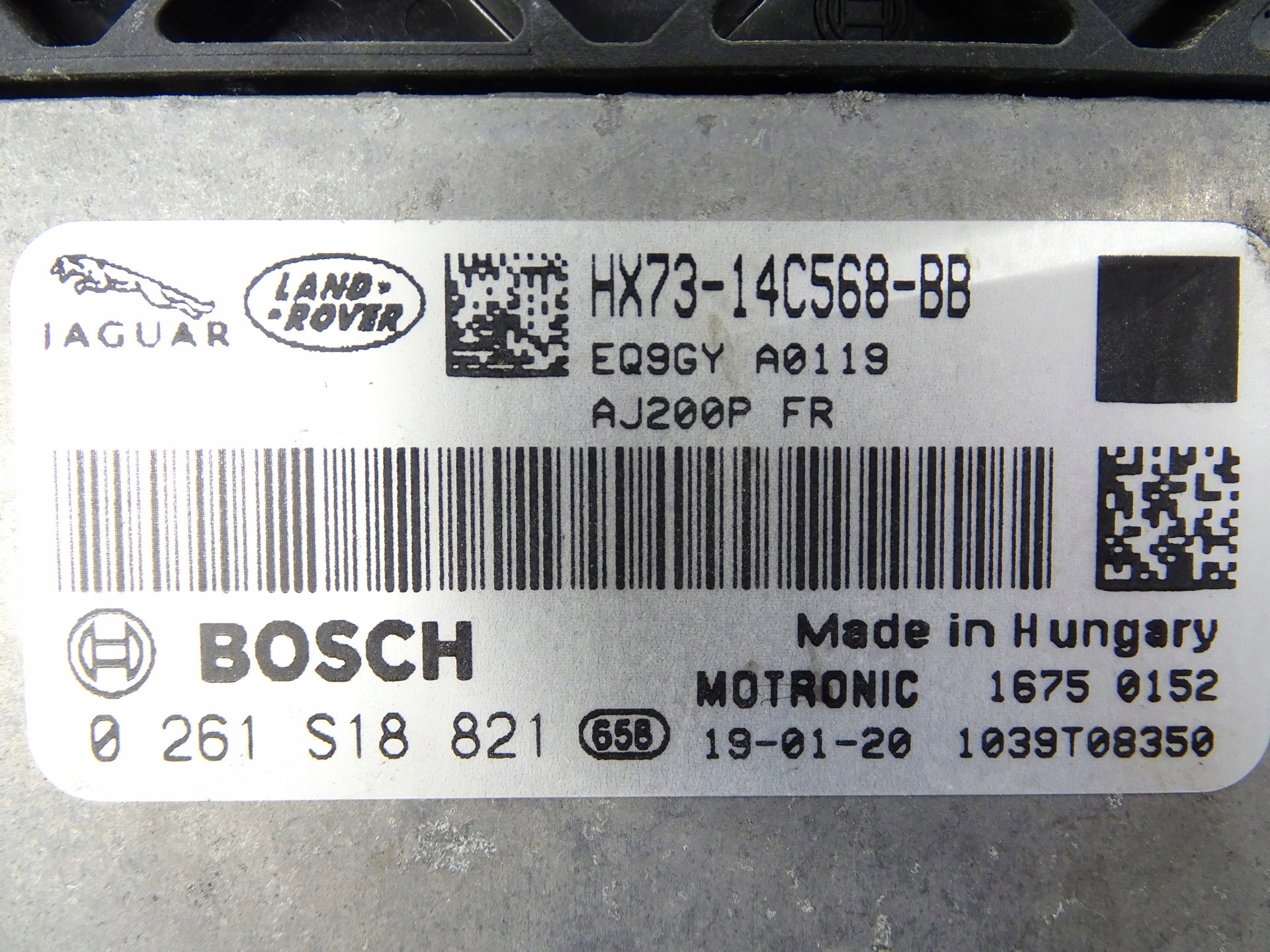 computer control unit of the engine JAGUAR XE X760 HX73-14C568-BB