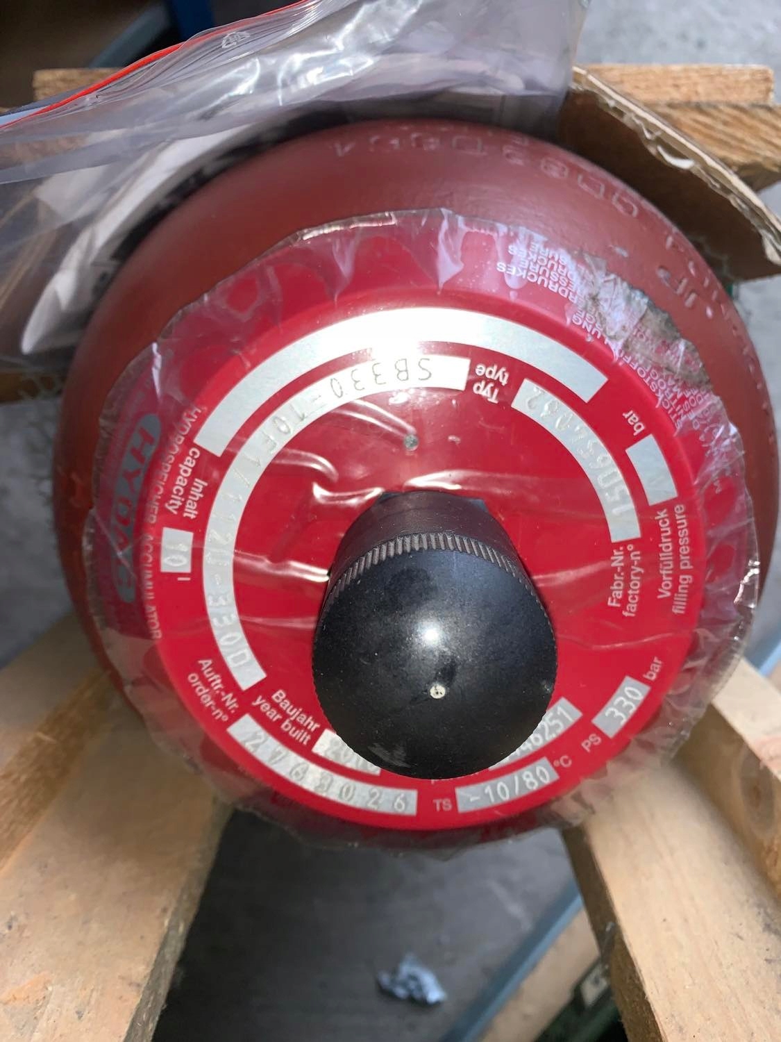 Hydac Bladder Accumulator SB33010F1/112U330D • Cena, Opinie