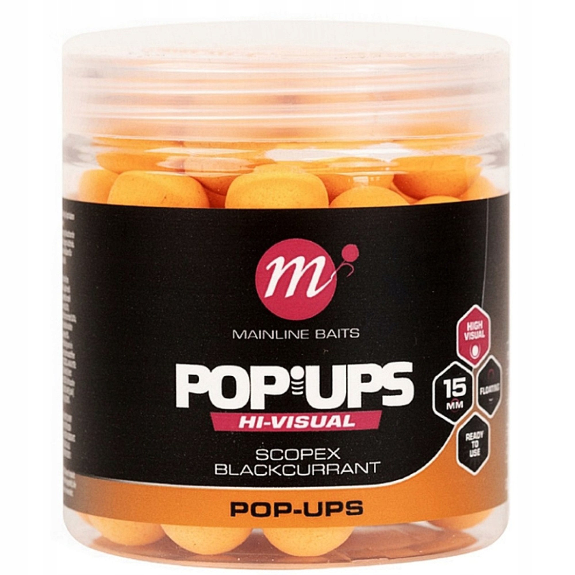 Kulki Mainline High Visual Pop Ups Scopex I Blackcurrant 15mm