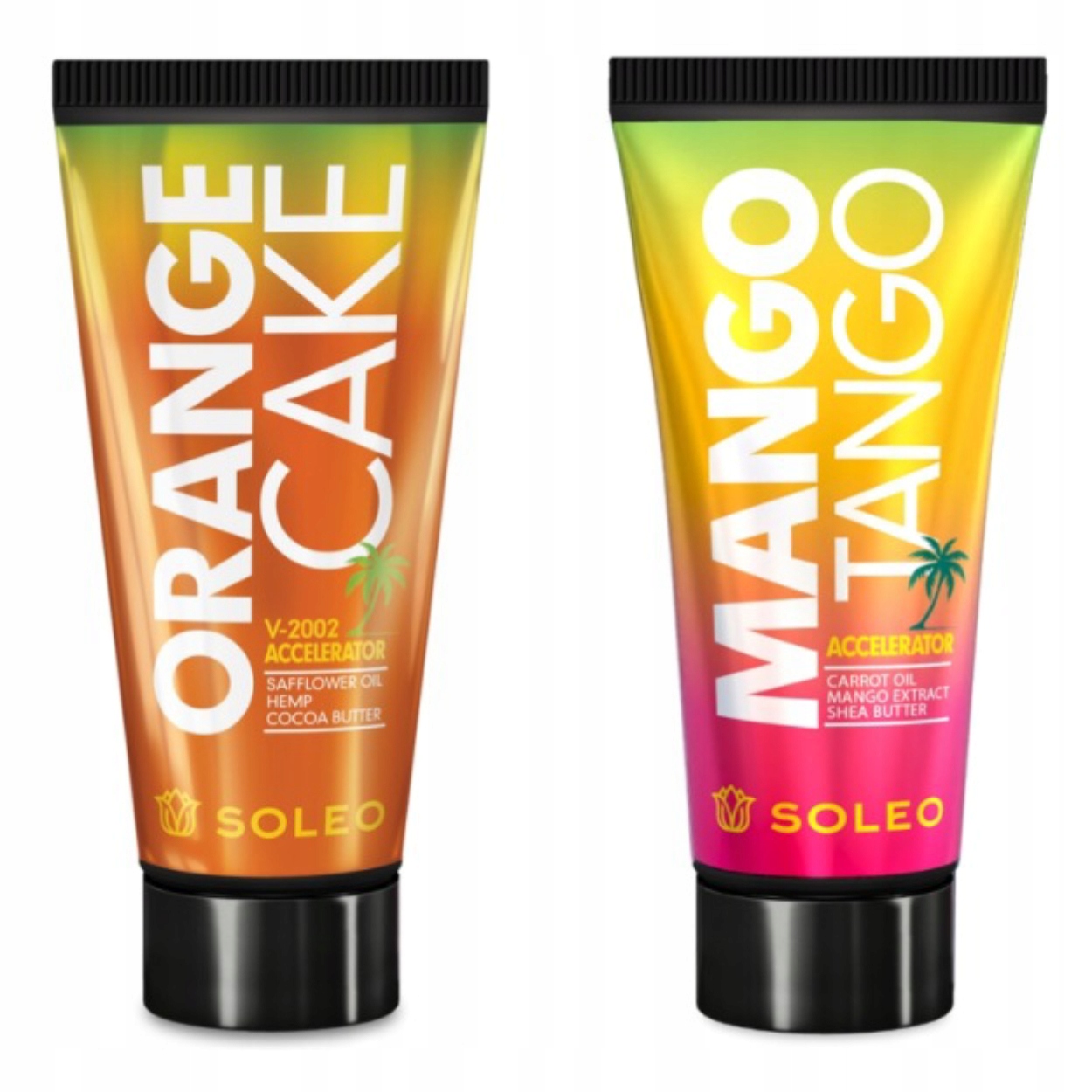 Soleo Urychlovač opalování Mango Tango Orange Cake 2x 150 Ml