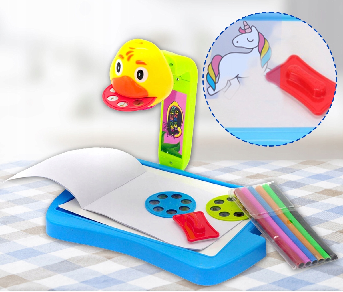 PROJEKTOR RZUTNIK DO NAUKI RYSOWANIA MALOWANIA KREATYWNY DLA DZIECI MAZAKI Bohater brak