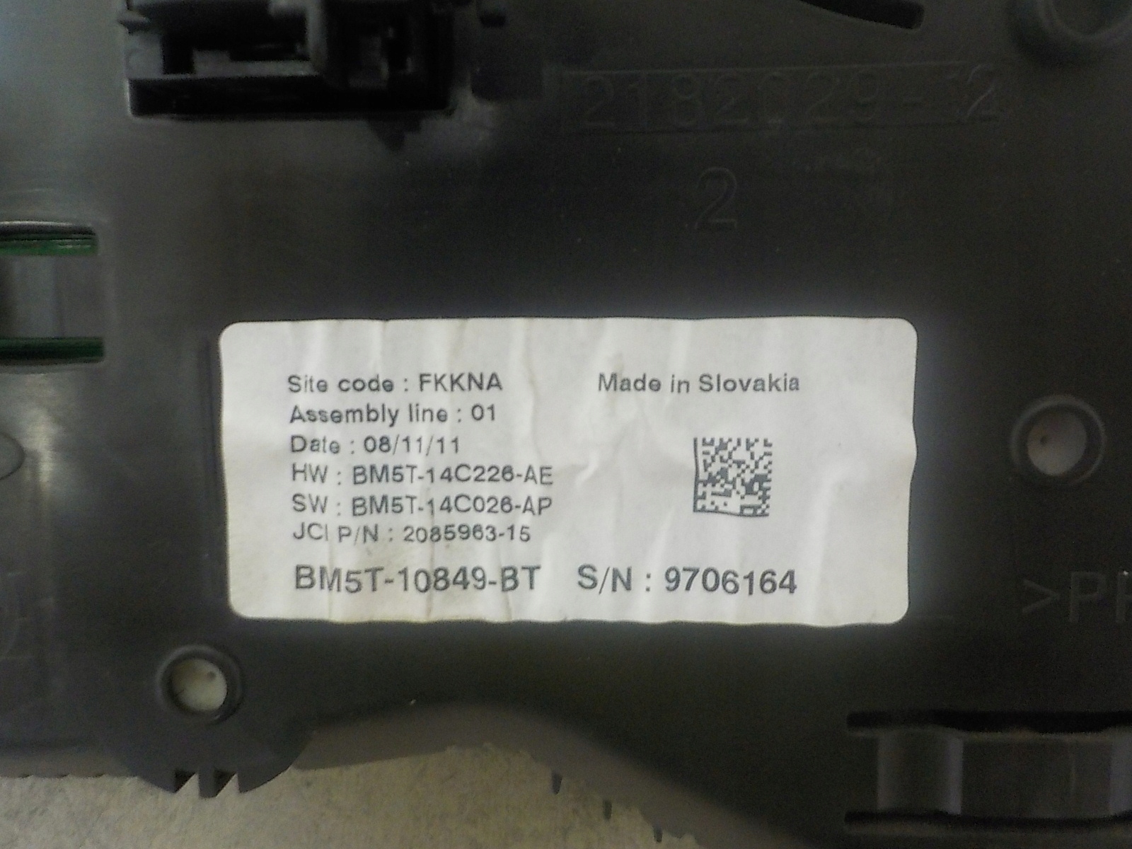 FORD FOCUS III dials dials BM5T-10849-BT