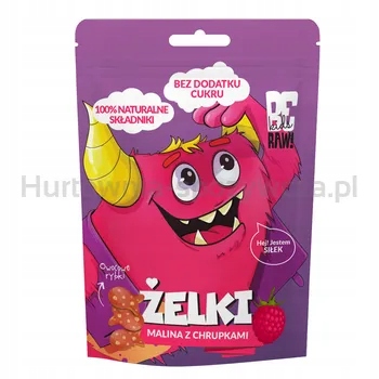 Levně Beraw Kids Želé Bonbony Malina s křupkami 35 g