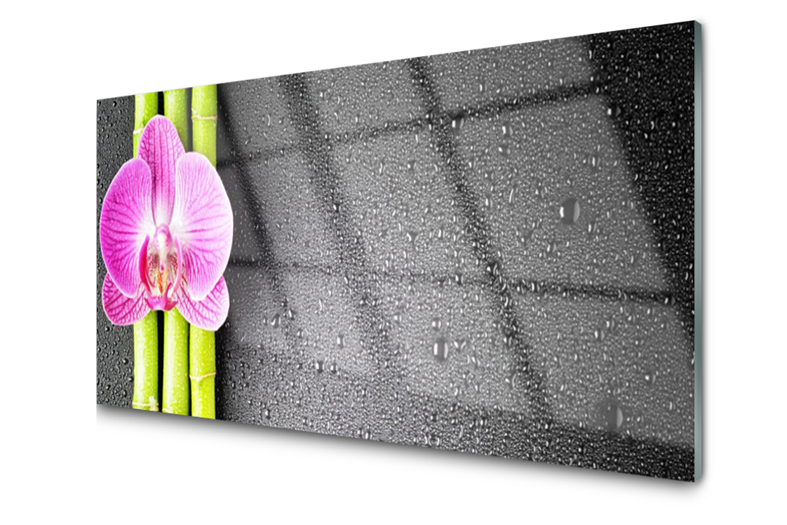 

Panel szklany Płytka Bambus Orchidea 100x50