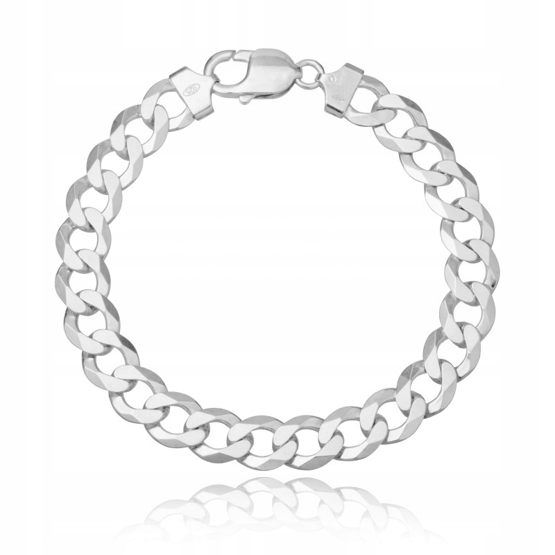 Stříbrný Pánský Náramek Na Ruku Pancíř 23 CM /10 MM Stříbro 925