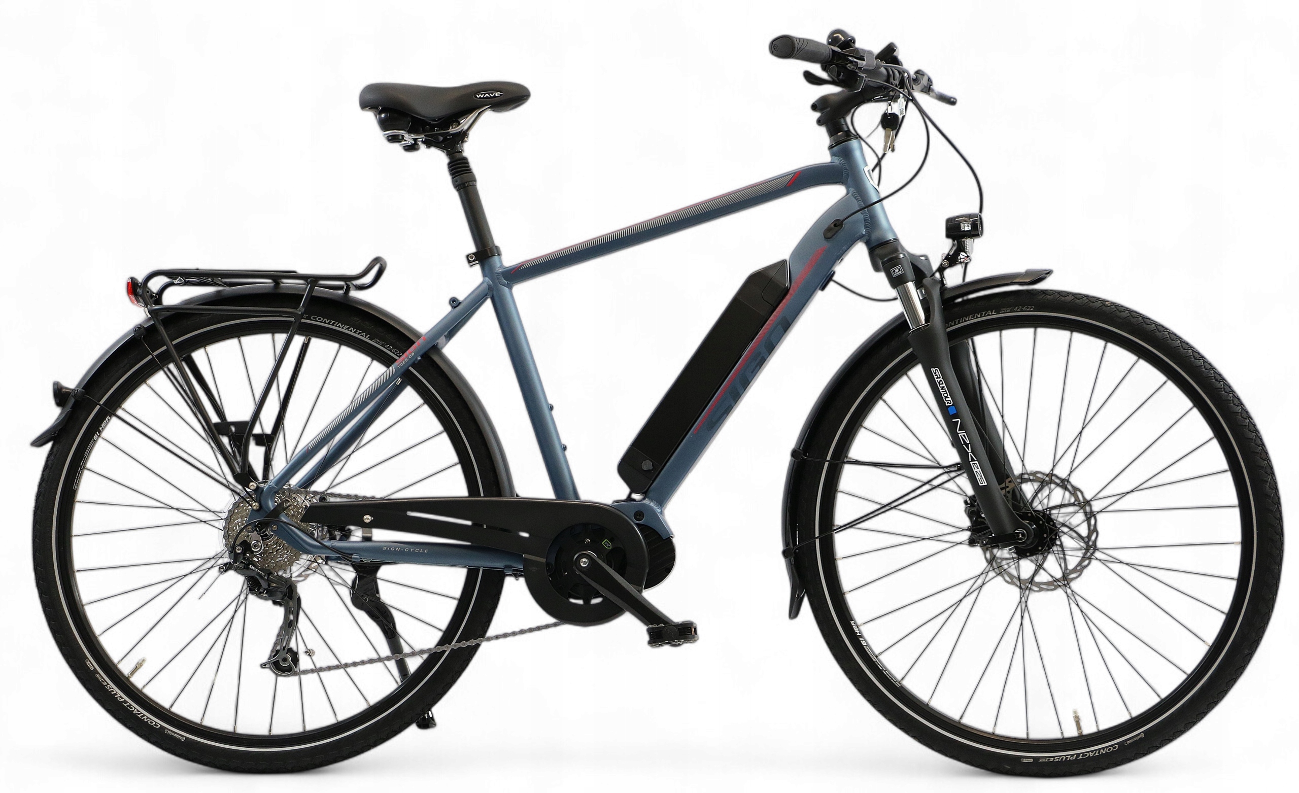 Męski Rower Elektryczny 28" Trekkingowy Silnik Bafang 80 Nm Zasięg 80 Km