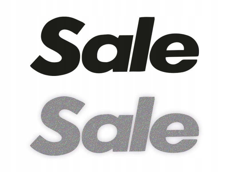 SALE W04 - Naklejka na samochód na auto ODBLASKOWA