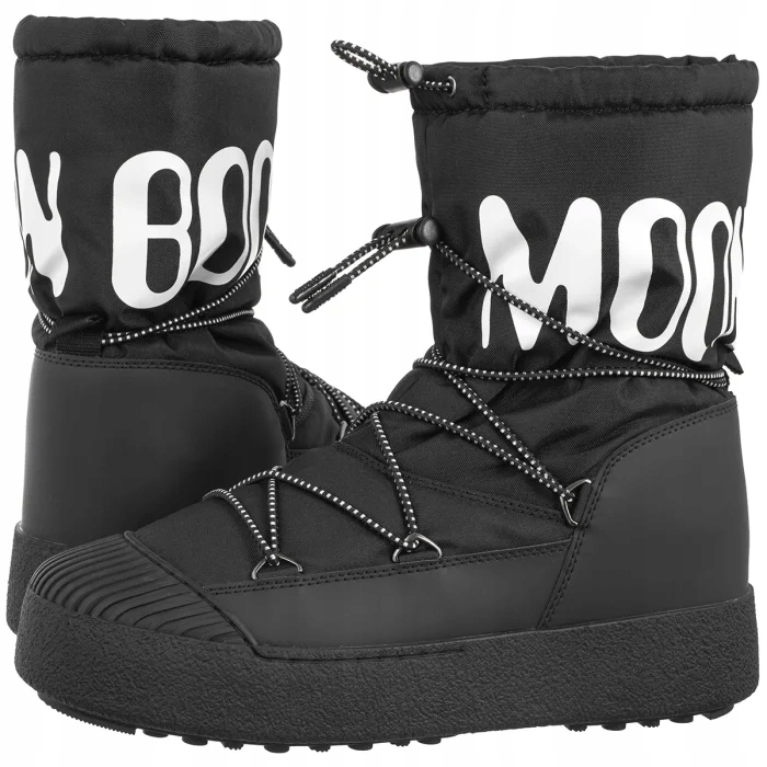 Pánské boty Sněhule Moon Boot Polar Nylon Black 2440080 Černé