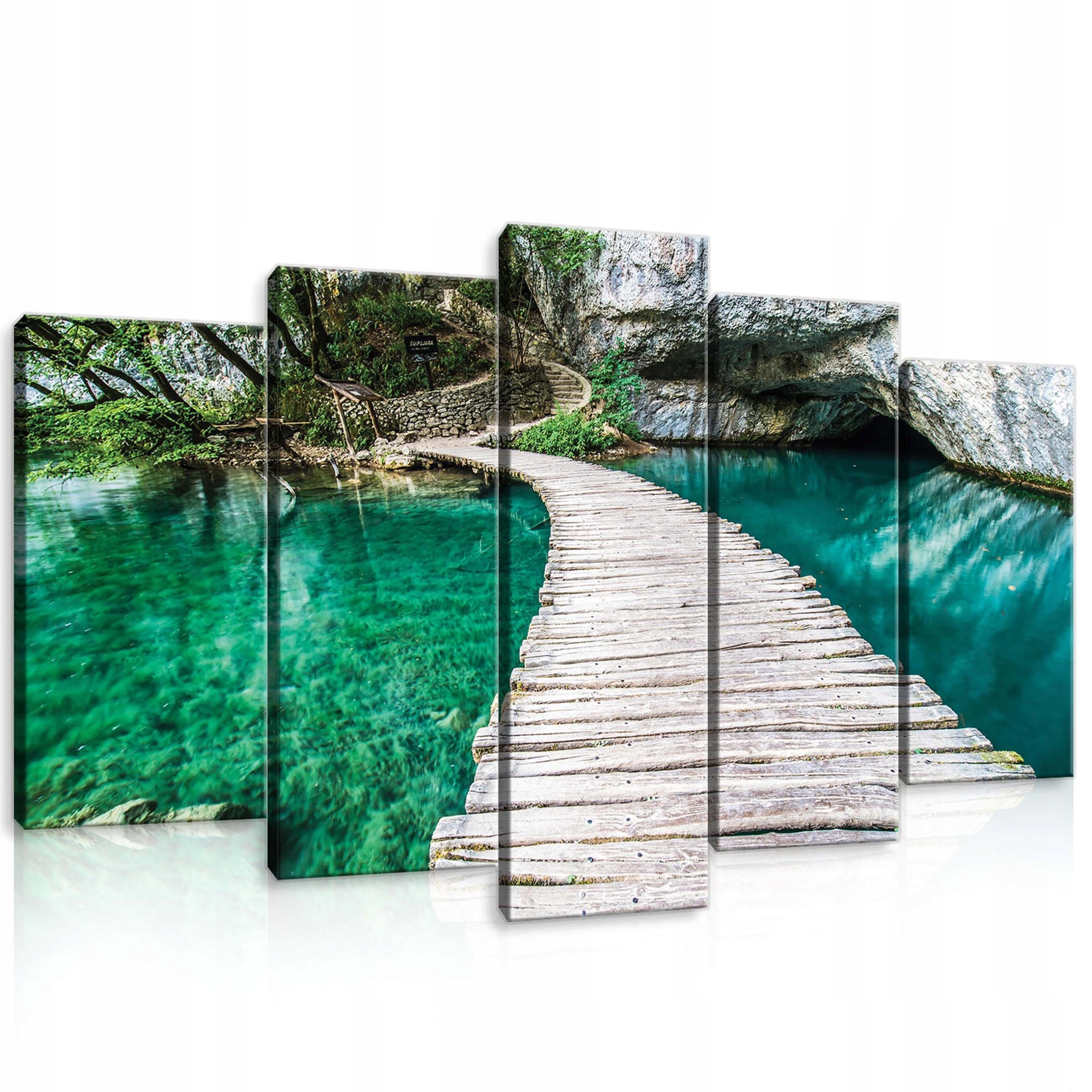 Obraz 100x60 Příroda voda jezero řeka les klid harmonie krajina strom