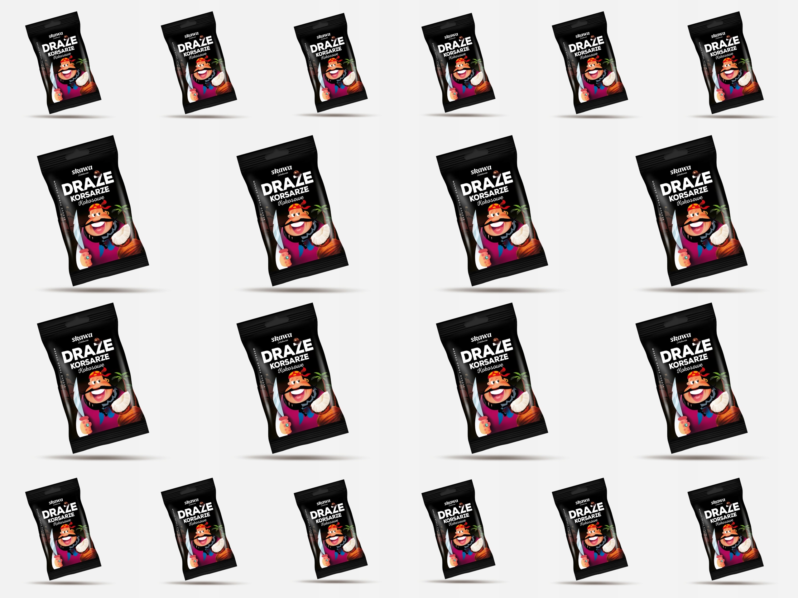 Levně Sada Dražé Kokosové korzáry 70gx20 ,hráškové