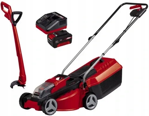Kosiarka Aku Bezszczotkowa Einhell Ge-cm 30LI Ct Set+podkaszarka+aku+nożyki