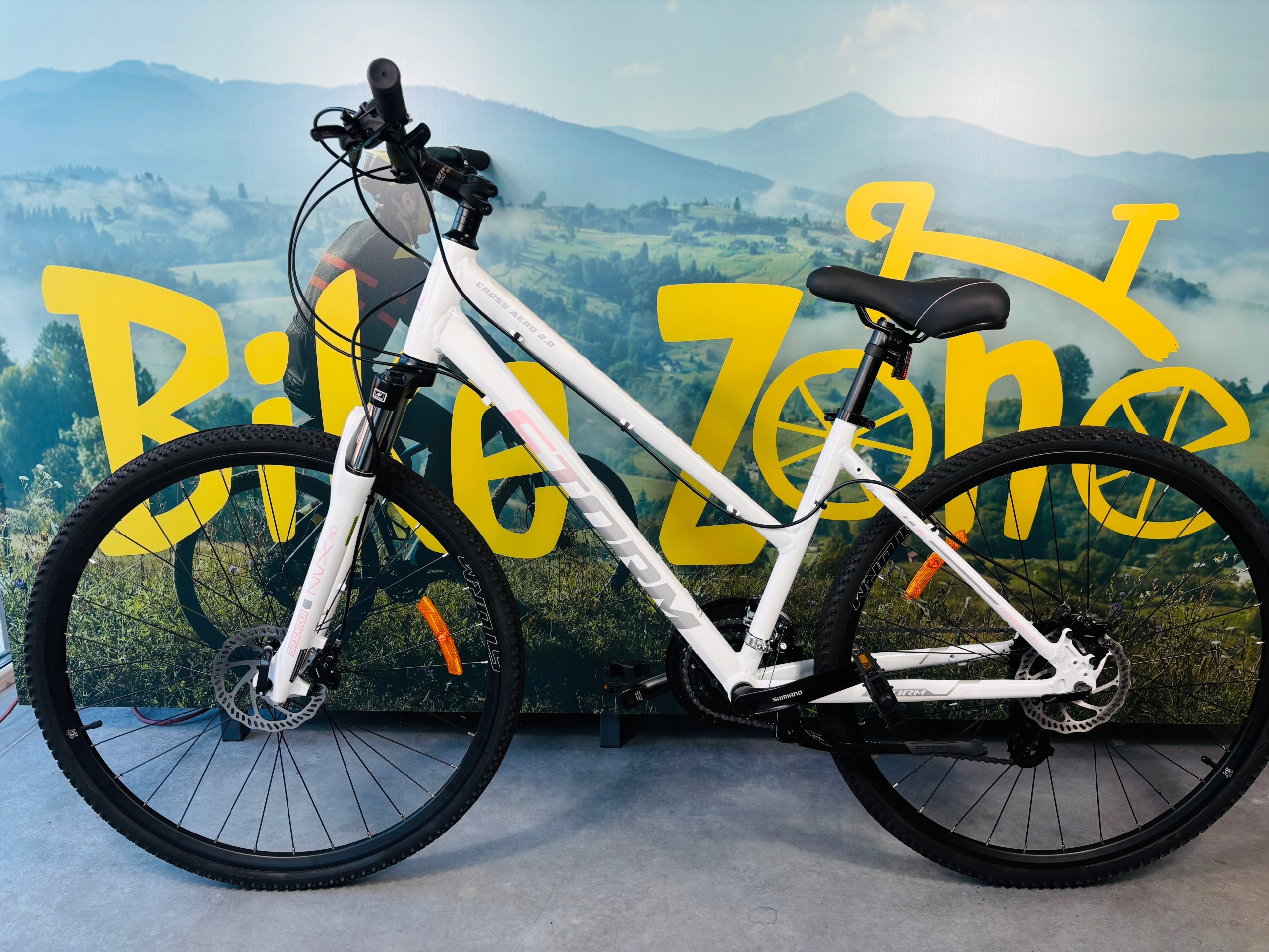 Rower Storm Cross Aero 2.0 Lady, 28'', rama 17, Crossowy, biała perła