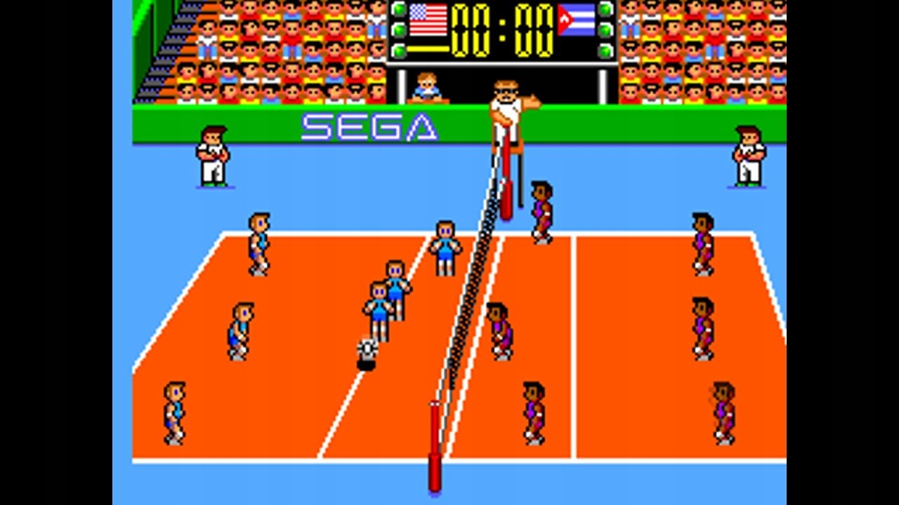 Sega Master System Great Volleyball Tryb gry singleplayer