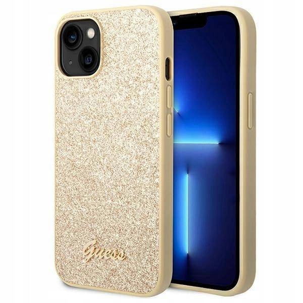 Guess Guhcp14Shggshd pouzdro pro iPhone 14 6,1" Zlaté/zlaté tvrdé pouzdro