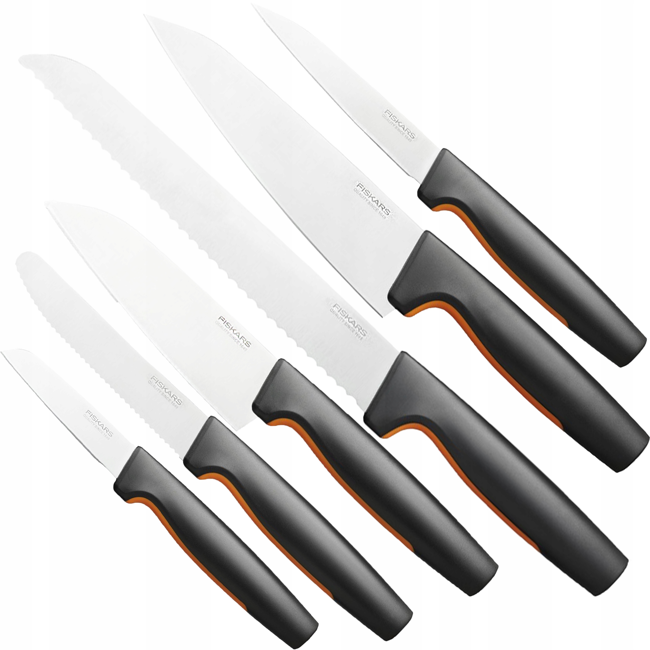 

Fiskars Zestaw Komplet 6 szt Noży Szefa bez Bloku