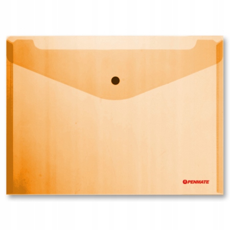 KOPERTA NA DOKUMENTY ZATRZASK PENMATE POMARAŃCZ A5