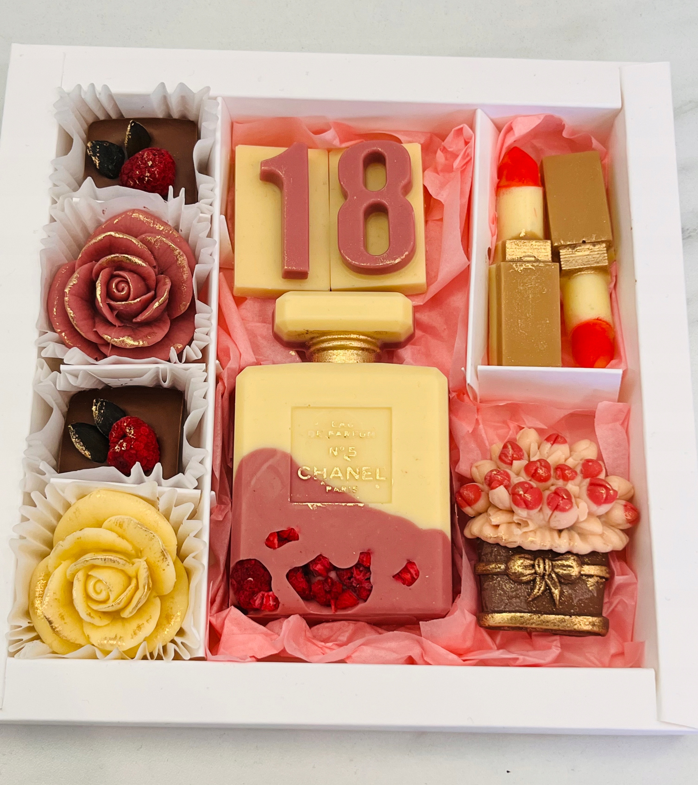 Levně Sada k 18. narozeninám Čokolády ruční výroba dárek pro dívku