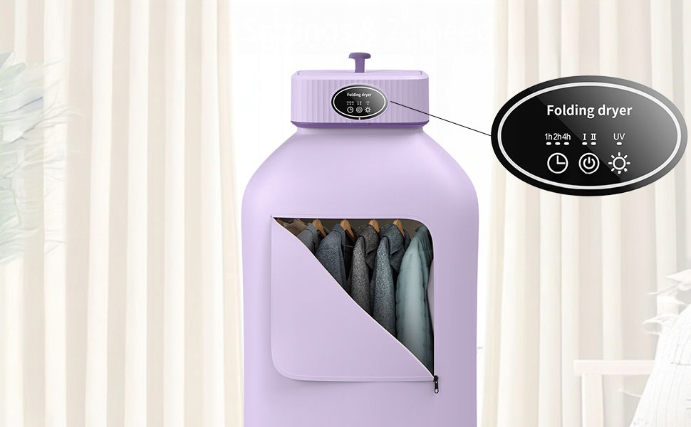 Levně Skládací Sušák Na Prádlo Elektrický Stroj Na Sušení Prádla S Časovačem
