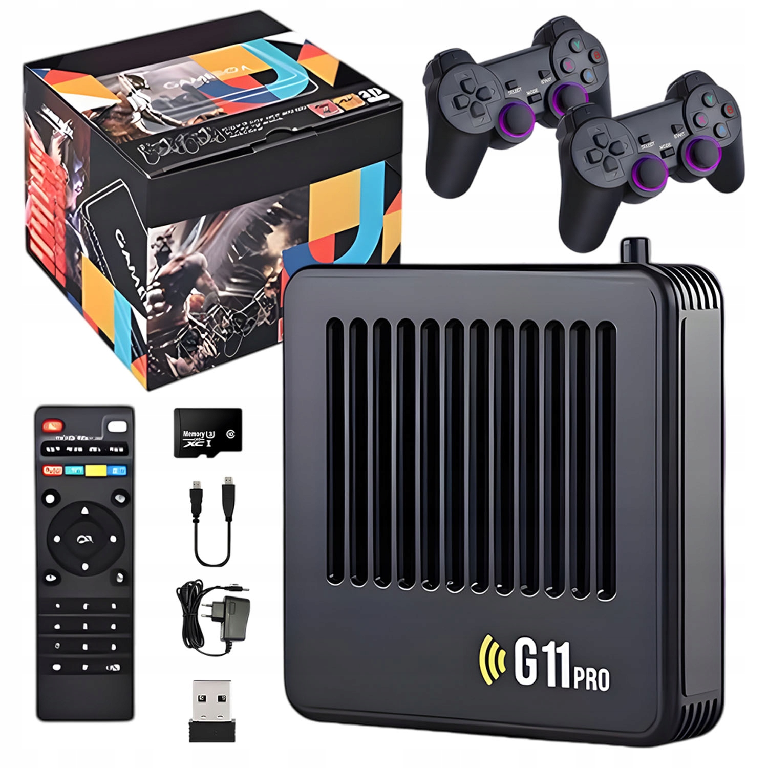 Konsola Do Gier 32000 Gier 2 Kontrolery Hdmi 64gb Przenośna Retro Dzieci