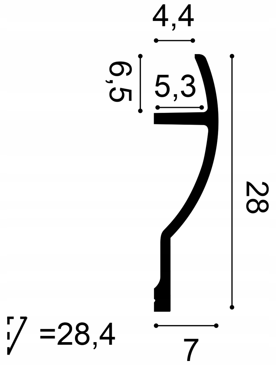 BIAŁE listwy przysufitowe LED C372 ORAC Marka Orac decor