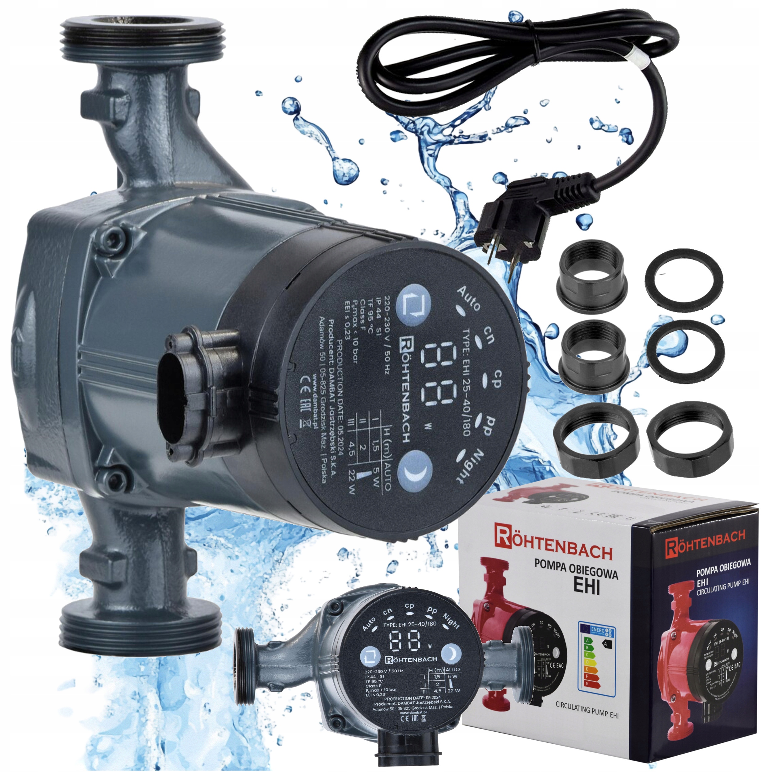 Ibo Elektronická Obehová Pumpa Pre Kotlové Pece Ehi 25-40/180 Skrutiek