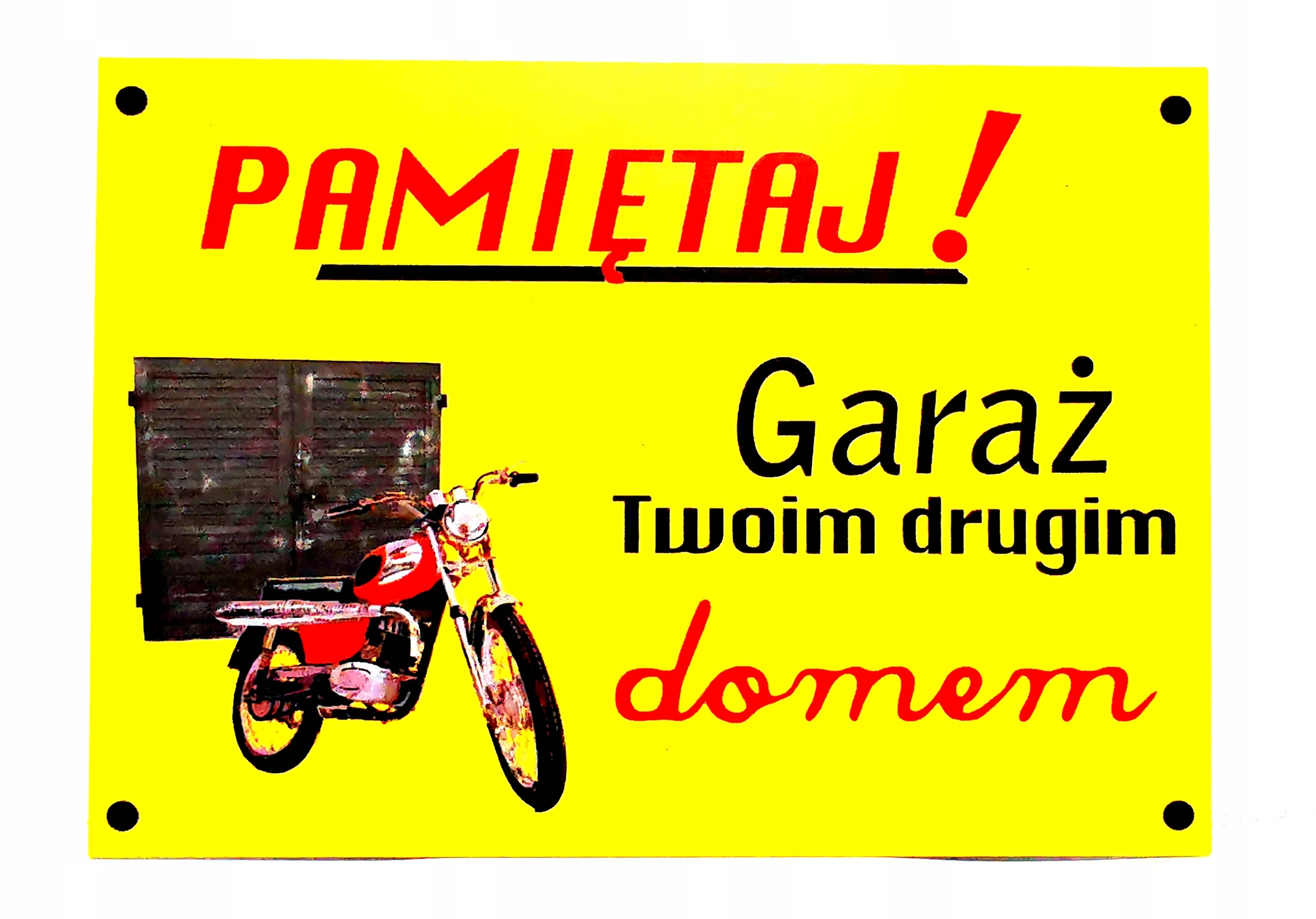 

Pcf tabliczka Motocykl Wsk Garaż Twoim Domem